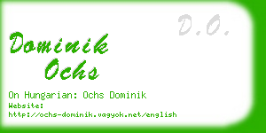 dominik ochs business card